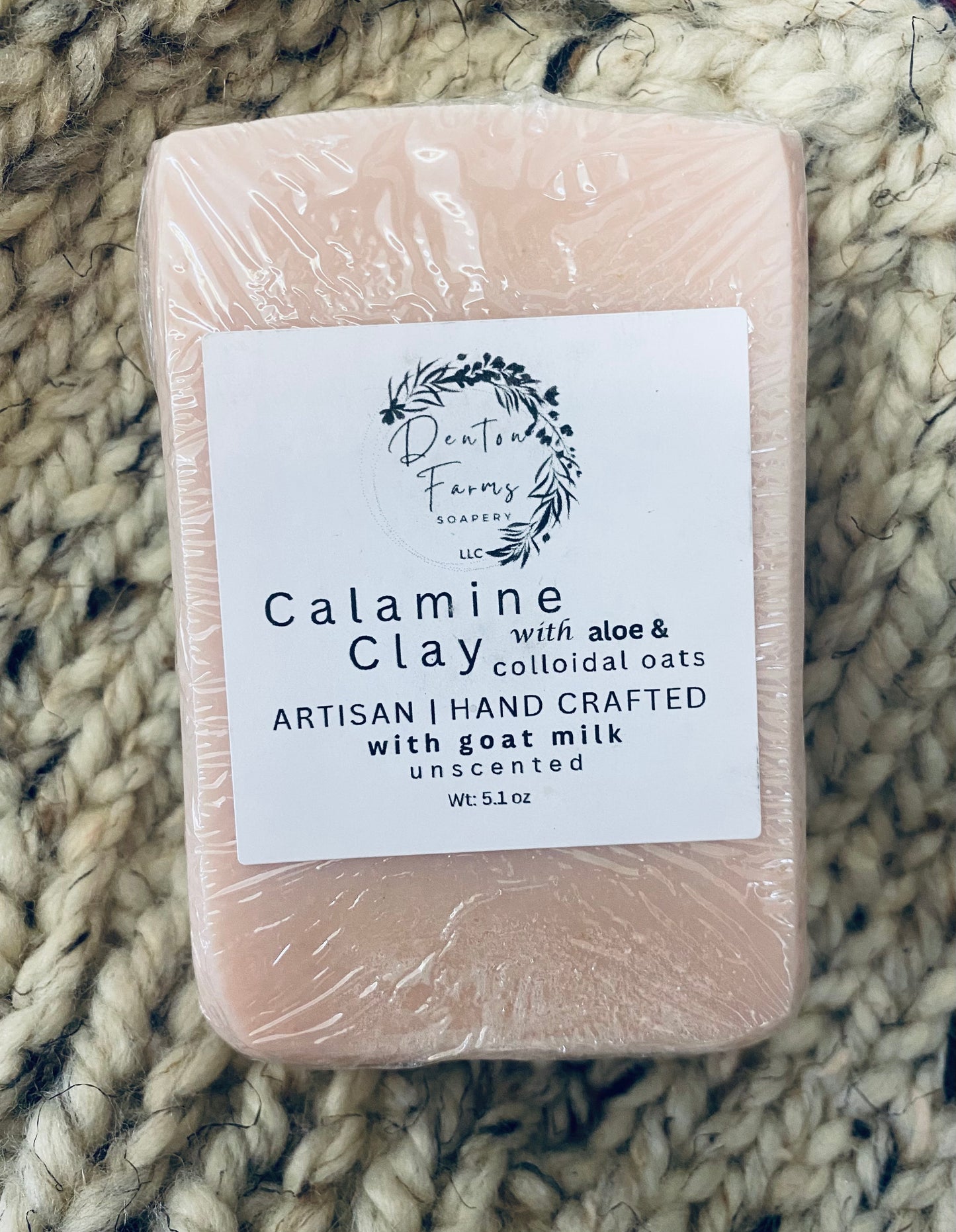 Calamine Clay Unscented Goat Milk Soap