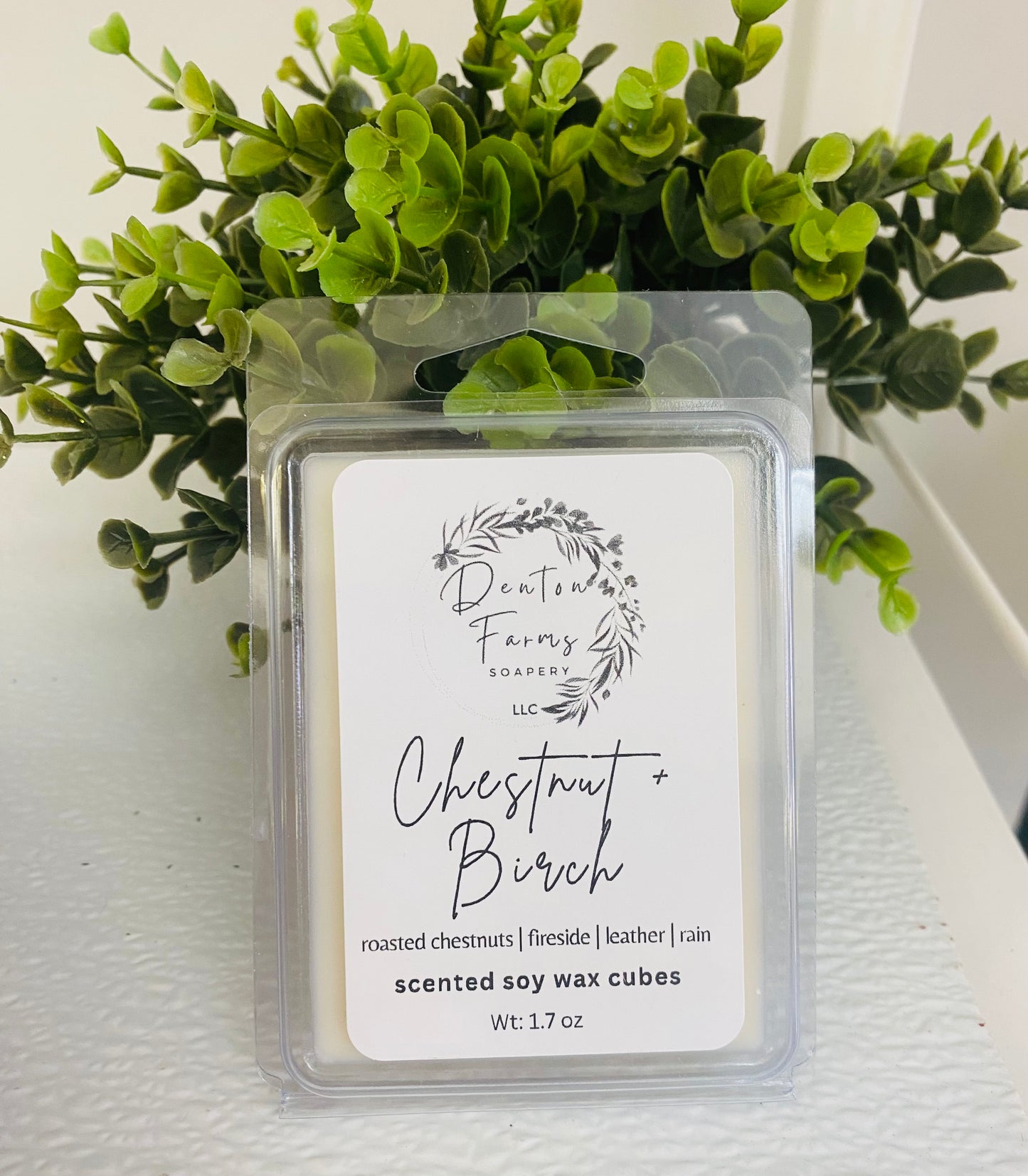 Chestnut + Birch soy wax melt cubes