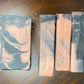 Rose clay + charcoal unscented goat milk soap